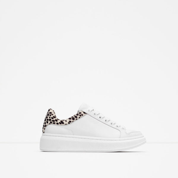 LEATHER PLATFORM SNEAKERS