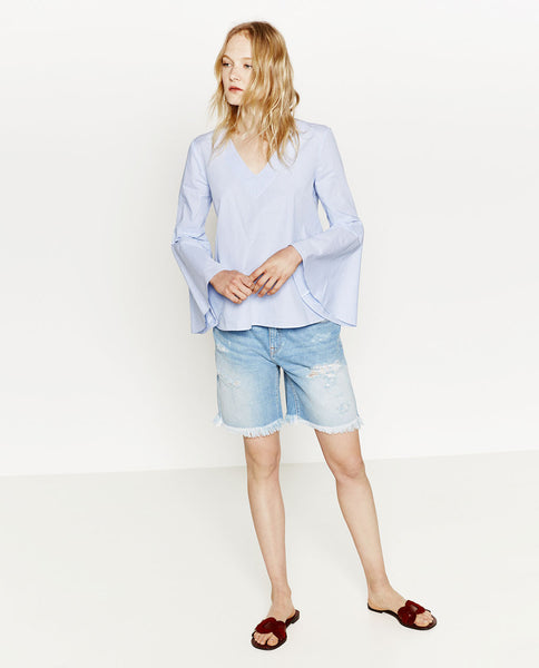 DENIM BERMUDA SHORTS