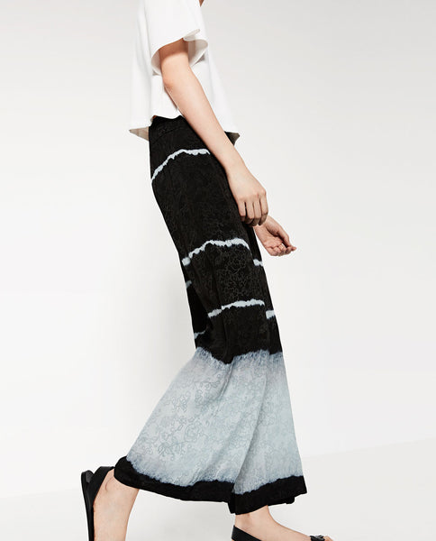 TIE-DYE JACQUARD CULOTTES